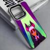 H-Hazbin H-Hotel Alastor Phone Case For iPhone 17, 16,15,14,13,12,11 Plus,Pro Max, Colorful Silver Funda Cover