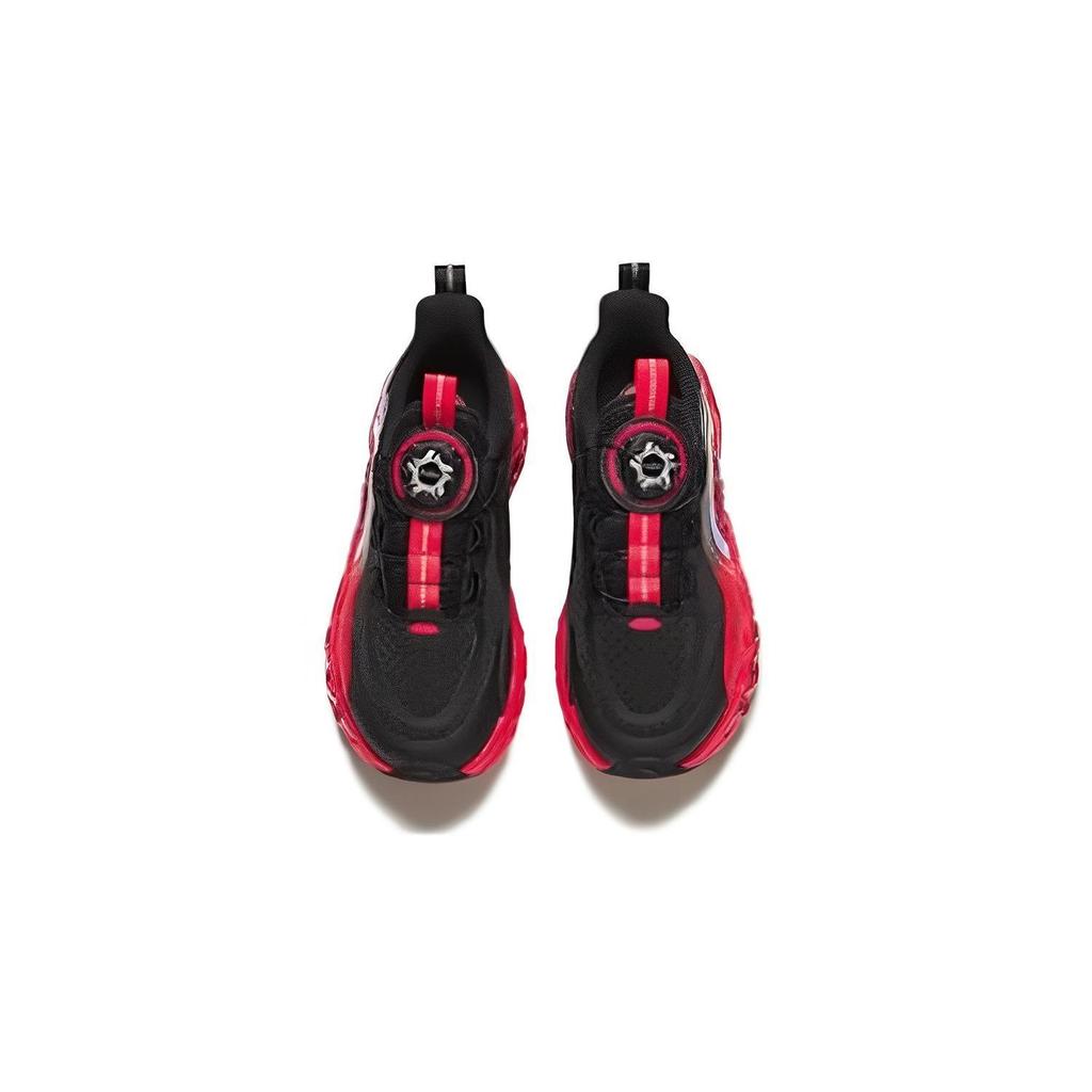 Anta Kids Non-Slip Shock Absorbing Low-Top Running Shoes Kids Sneakers Red Black 312345580-5