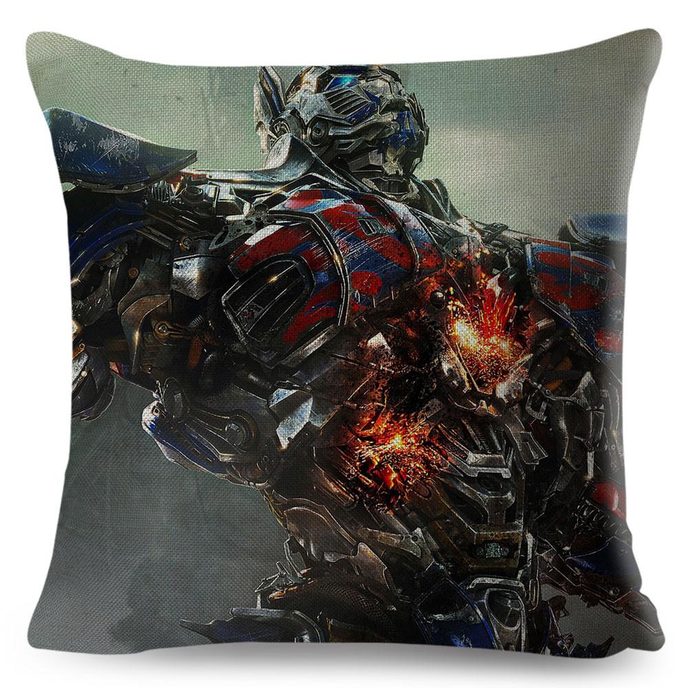 Classic Movie Pillowcase Cushion Cover for Sofa Home Car Decor Cartoon Transformation Polyester Pillow Case xcm