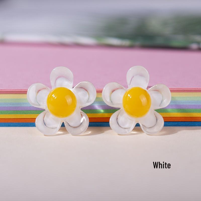 Estojo de Celular Brilhante com Flor de Resina de Cinco Pétalas e Acessórios de Cabelo DIY para Crianças