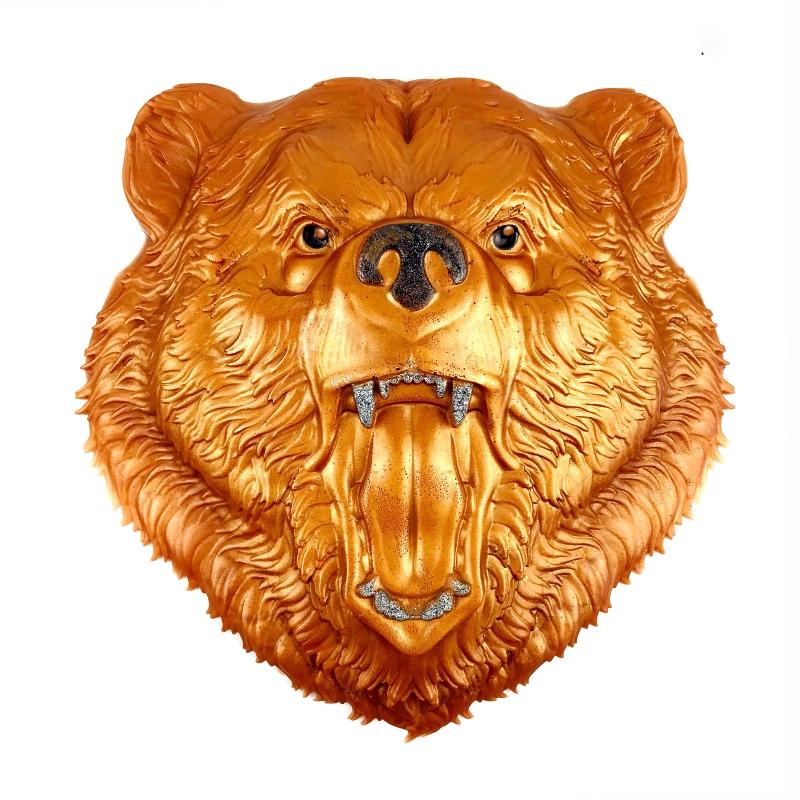 Wild Bear for Head Pendant Resin Mold Animal Silicone Molds DIY Wall Art Decor Mold Bear for Head Hanging Pendant Mold C