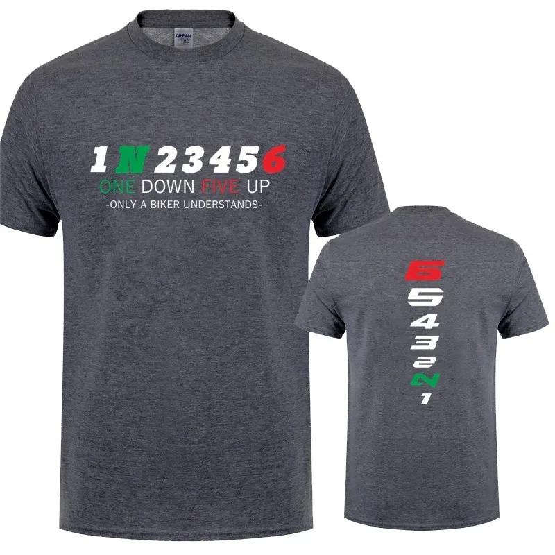 1N23456 Motorcycle Only A Biker Understands T Shirt Motorbike Tee Printed Race Shirt Casual Tops Summer Men Short Sleeve Cotton