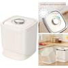 6KG Rice Storage Bucket Chronograph Dial Food Grade Rice Box Storage Tank with Measuring Cup Moisture-proof Sealed Storage Box