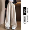 Womens Corduroy Straight Leg Trousers High Waist Wide Pants Fall Winter 2026 Plus Size Comfortable Casual