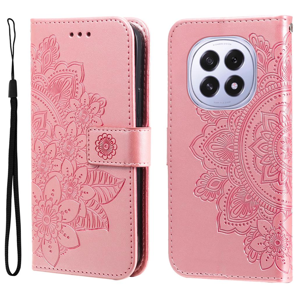 Für Oppo A5 5G/Oppo F29 5G Hülle Blumenmuster PU-Leder Brieftasche Ständer Handyhülle