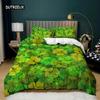 Duvet Cover Set 4 Leaf Shamrock Clover Flowers National Culture 2/3pcs Bedding Set Irish Style Queen King Microfiber Quilt Cover