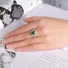 Umcho Rechteckiger himmelblauer/rosa Ring