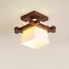 European Style New LED Solid Wood Ceiling Lamp Living Room Dining Room Corridor Balcony Study Bedroom Decorative Lighting