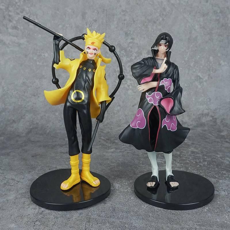 Sasuke Naruto Kakashi  Itachi Anime Character Model Figurine Set Ornament