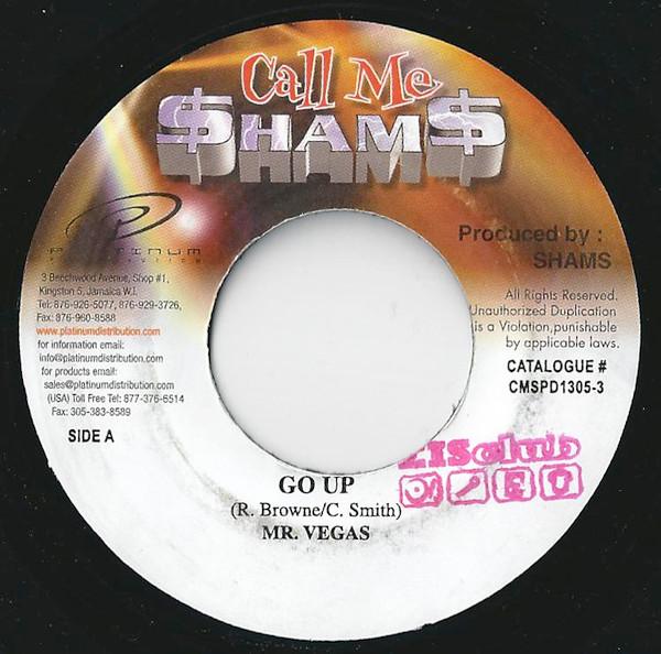 

7inch Record MR. VEGAS Go Up CMSPD13053 Call Me ham 2001 Jamaica Reggae Ska Dub Used
