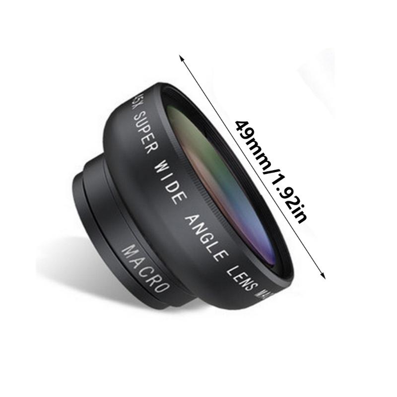 Professional 0.45X Wide Angle Lens Multicoated Glass Lens with Build In Macro for Capturing Landscapes and Close Up