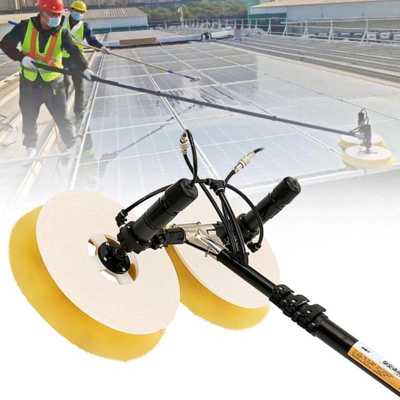 Jepus Dual-Head Electric Solar Panel Cleaning Brush