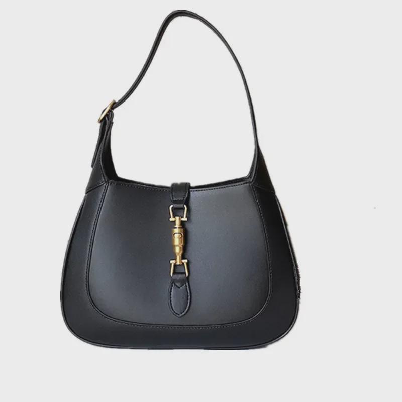 "2025 Women's Fashion Genuine Leather Single Shoulder Bag with Lock – Underarm Style Casual Handbag”