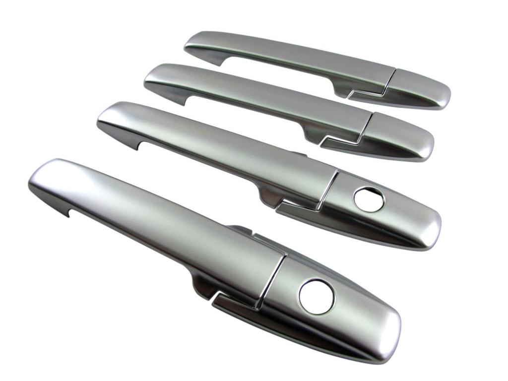 BRIGHTZ Custom Door Handle Satin Silver Fits BOX 31124 N-BOX JF1/JF2 Covers, [DHC-NOBU-325], JF, F1, F2, 1/2 N-BOX Custom, NBOX, N-BOX Custom, Custom,