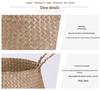 Mid-Autumn Festival Cattail Weave Handmade Plant Fiber Flower Pot
