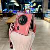 Retro Camera Phone Case For Motorola Moto Razr 50 Ultra Blu-ray PC Hard Shell Protect Crossbody Rope Back Cover