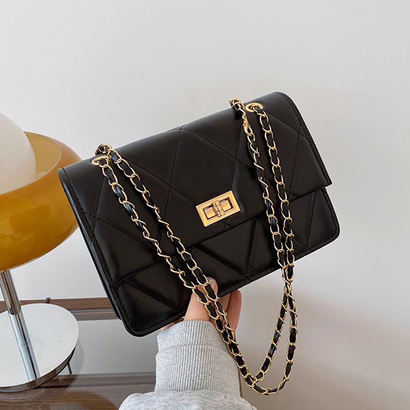 

Trendy Plaid Chain Shoulder Bag - Stylish Crossbody for Daily Outings and Commutes