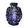 Felpe con Cappuccio Fantasia Colorata Divertente per Uomo Donna Autunno Manica Lunga Pullover Felpa con Cappuccio Stampata 3D Streetwear Casual Abbigliamento Uomo Y2k