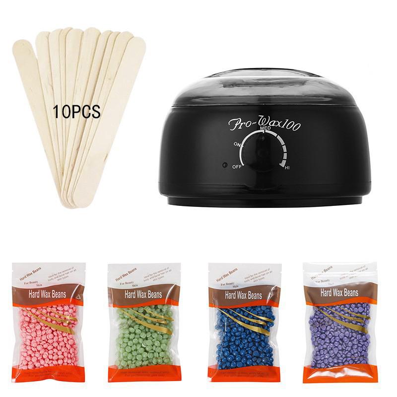 Hair Removal Wax Melter Set: 400g Capacity, 6-Piece, 500CC