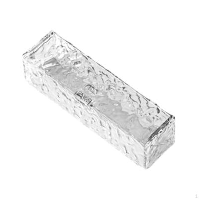 Transparent Pencil Case Holder Utility Box Multipurpose Simple Decorative Storage for Kids