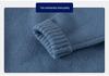 New Boys' Blue Lapel Polo Collar Pullover: Comfortable, Warm, Cute Autumn Sweater