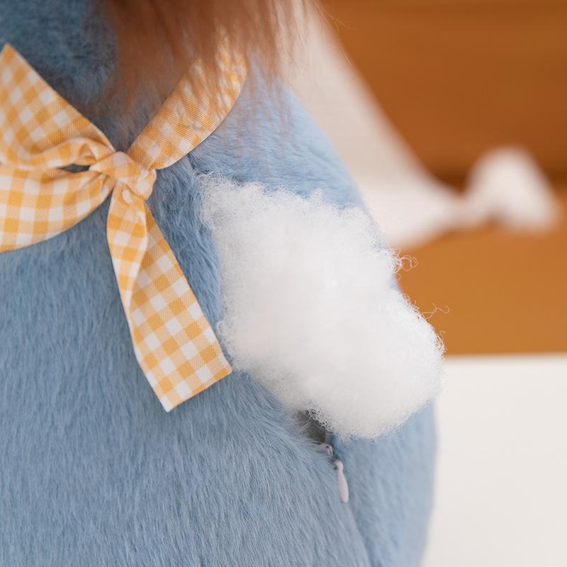 Söt liten åsnedocka plyschleksak flicka säng sovande docka varmt hjärta att följa flickvän födelsedagspresent