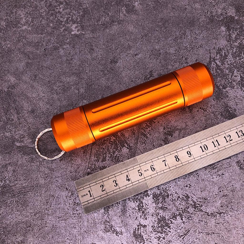 Tragbare Überlebenskapsel Wasserdicht für Pillenbehälter Luftdicht CNC-Aluminiumlegierung Versiegelte Flasche EDC Notfall