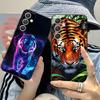 Tiger Neon Mobile Cell Phone Case for Samsung Galaxy S26 S25 S24 S23 S22 S21 S20 Note20 Plus FE Ultra Colorful Cover Cover