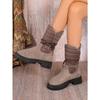 Women's Mid-Tube Snow Boots Women's Winter New Warm Women's Cotton Boots Strap Furry Boots