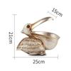Big Mouth Pelecanus Bird Home Organizer Resin Art Craft for Keys Smart Phone Notebook Scissors Remote Control Case Holders