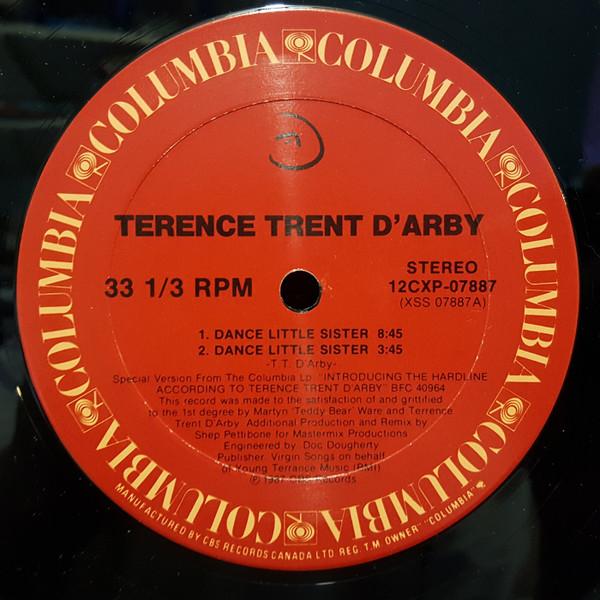 12-дюймовая пластинка TERENCE TRENT DARBY Dance Little Sister 12CXP07887 COLUMBIA 1987 Канада Dance Electronica Б/у