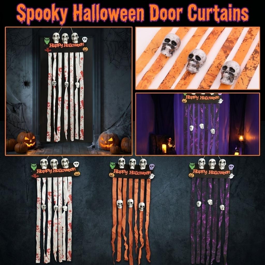 120*48cm realistisches kleines hängendes Ornament Horror-Vorhangdekoration Halloween-Ornament