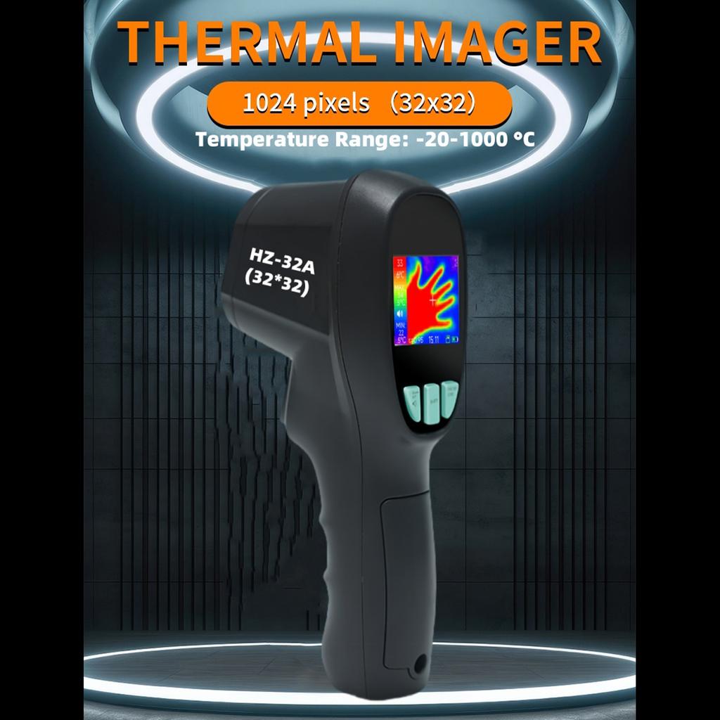 Thermal Imaging Camera Handheld Infrared Cameras 32x32 IR Resolution  20 celsius  to +1000 celsius  for Building