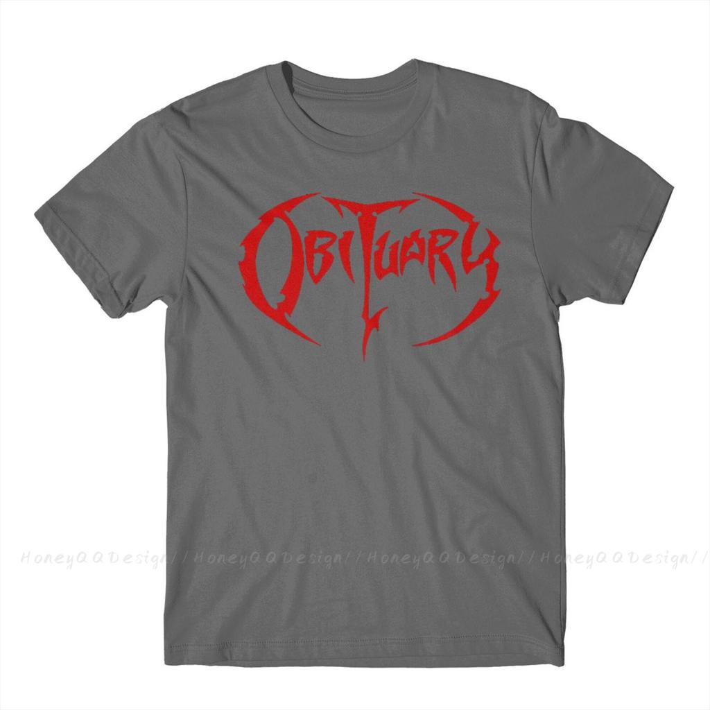 Obituary Fashion Tshirt Design Heavy Metal Rock Music Cotton Shirt Unisex Unisex Tshirt Oversize Adult Plus Size