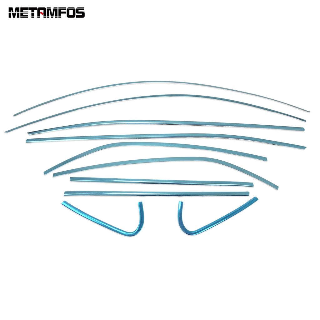 For Toyota Camry 2018 Upper+Lower Window Sill Frame Strip Cover Trim Sticker Accessories Car Styling