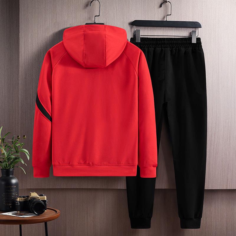 Men's Trendy Spring/Autumn Casual Cardigan Hoodie Sportswear Set