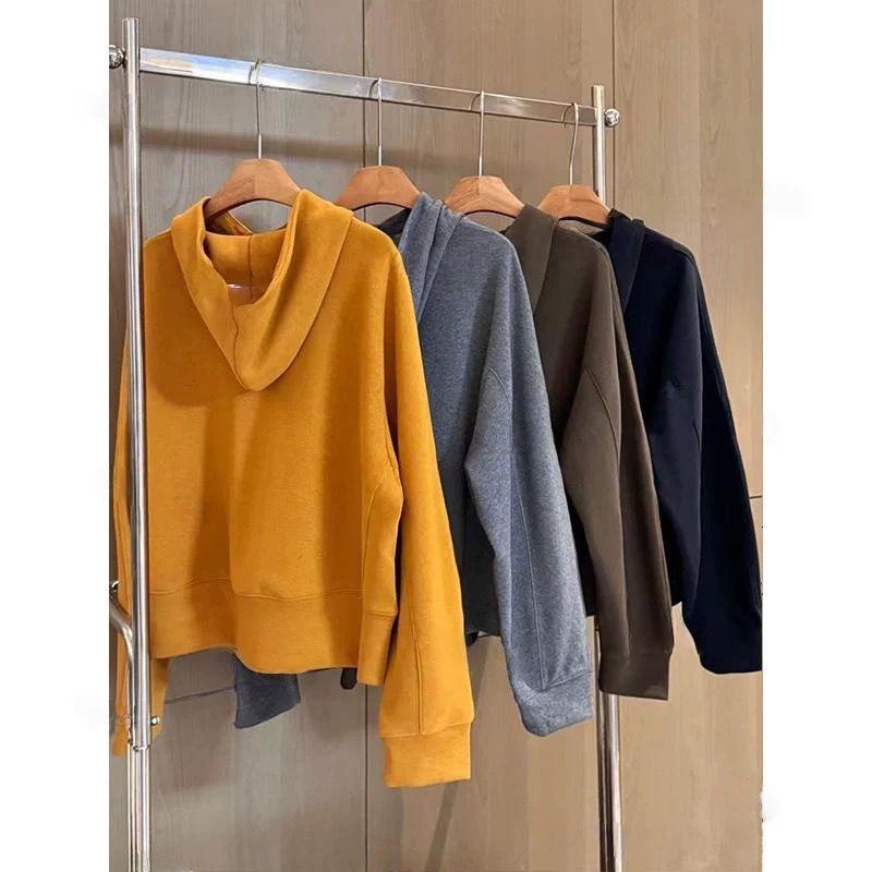 Women's Autumn 2025 Trendy Loose Casual Half-Zip Hoodie