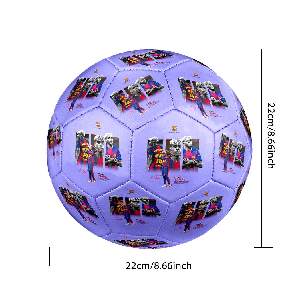 Lamine Yamal's Football Player Celebration Soccer Ball Size 5 Football Machine Sewn Indoor/Outdoor Universal Football Perfect Commemorative Gift for S