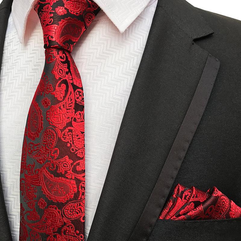 Polyester Material Fashion Suit Waist Tie Plus Pocket Towel Set