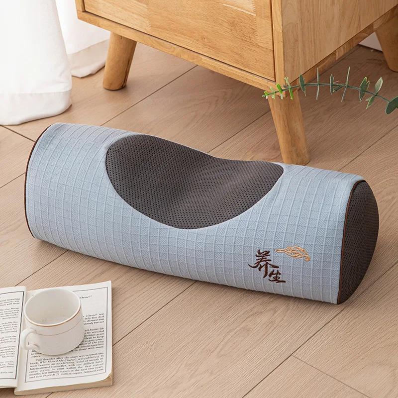 Pure buckwheat husk health pillow, knitted cotton neck protection pillow core, single person hard pillow for student dormitories