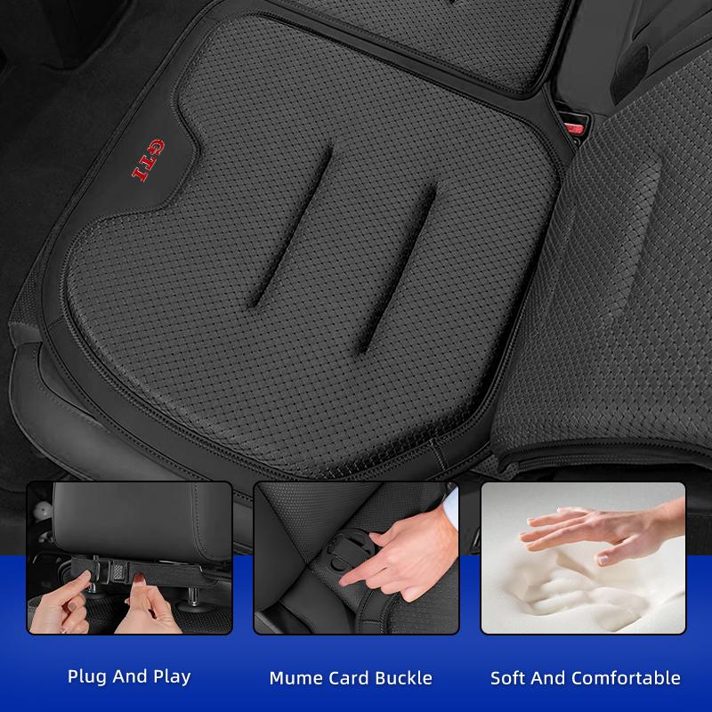 PIG1 Car Seat Cushion Backrest Breathable Ice Silk Pad Interior Accessories For Volkswagen VW Golf 4 6 7 GTI Tiguan B5 B6 B7 CC Jetta