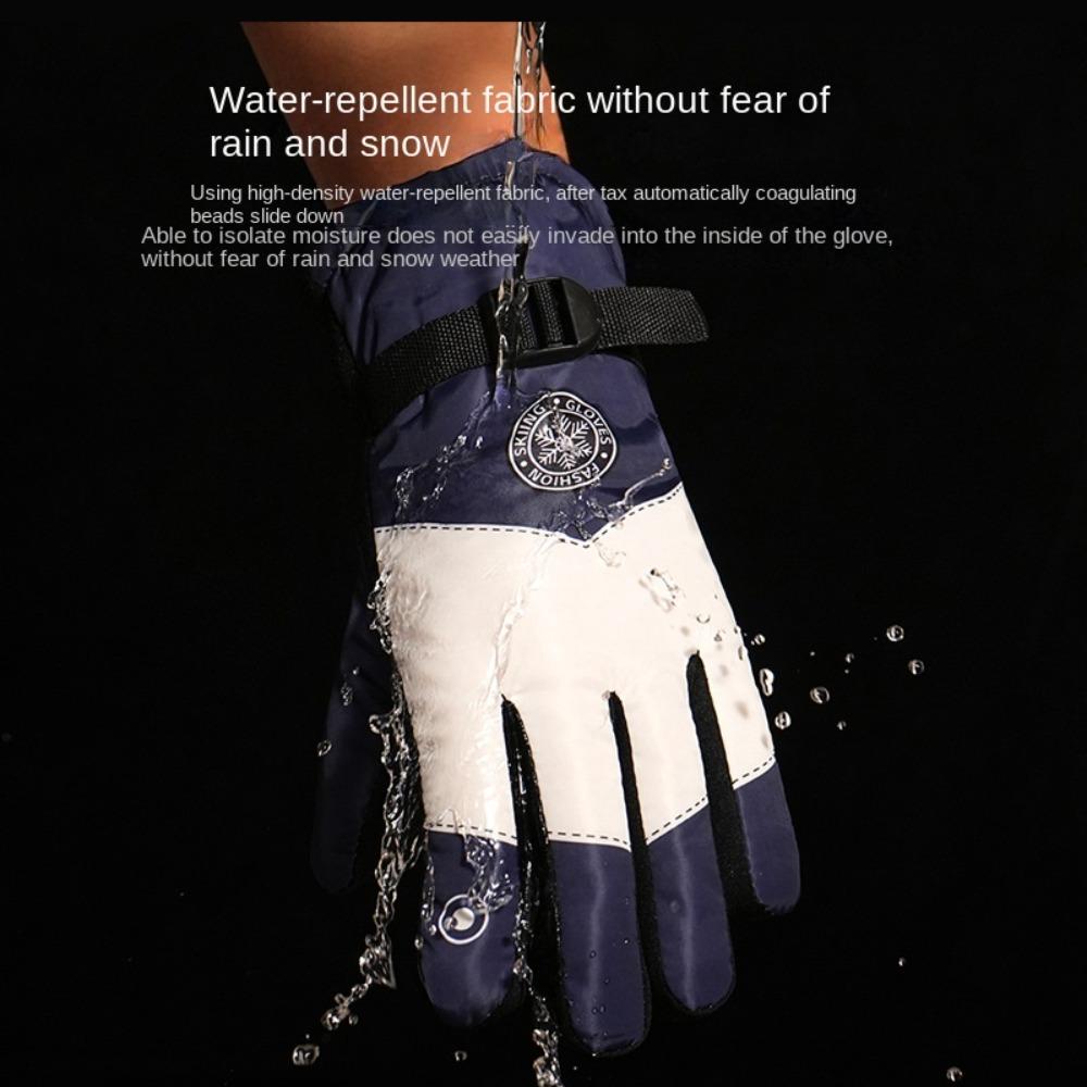 Touch Screen Touchscreen Snow Gloves Non-slip Riding Gloves New Winter Warm Mittens  Skiing