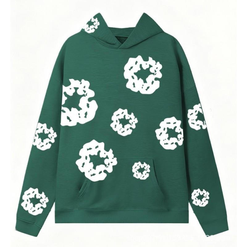 Set Felpa Streetwear Donna Stampa Kapok Vestibilità Larga Manica Lunga Outfit Casual