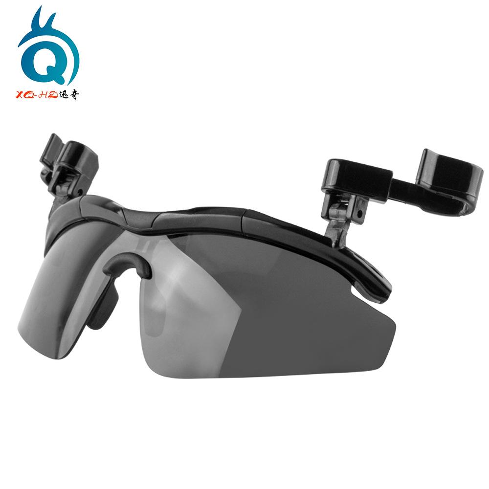 Golf Cap Glasses Outdoor Leisure Sports Polarized Sunglasses Clip Baseball Fishing чёрный