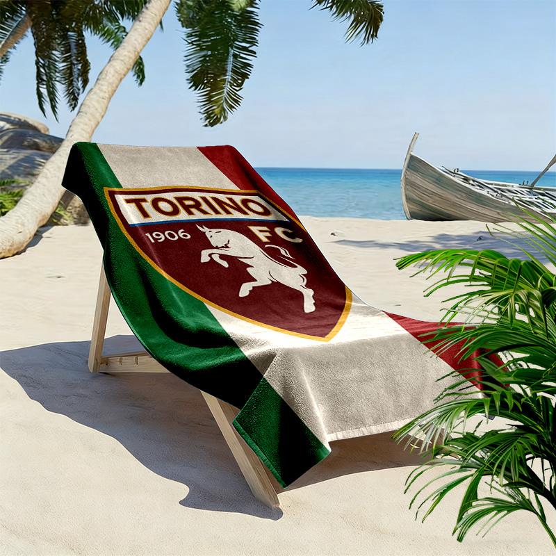 Torino Fc Print Beach Towel, Large Soft Quick Dry Towel for Beach Camping Swimming