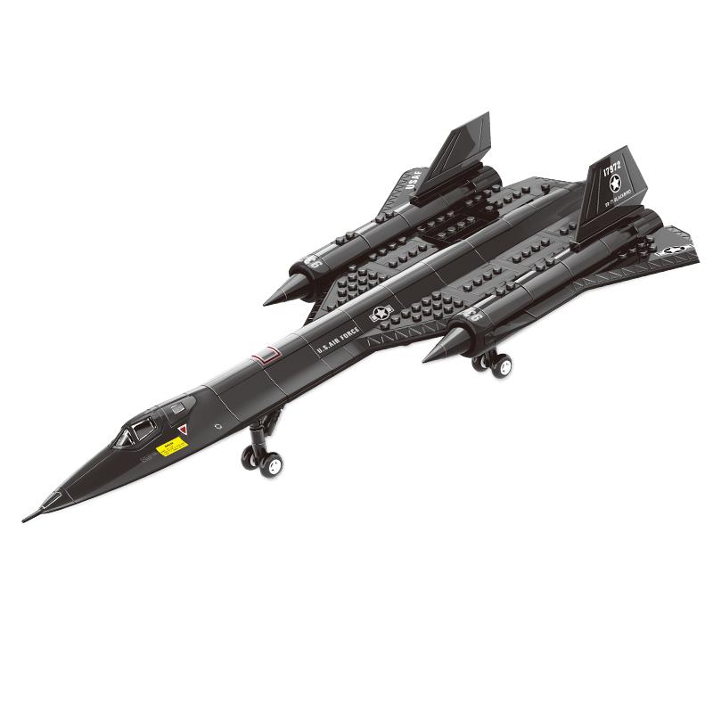 

WG4005 1/74 Самолет-разведчик SR-71 Blackbird Конструктор Мелкие детали Коллекция Космический шаттл Игрушки Подарок для мальчиков