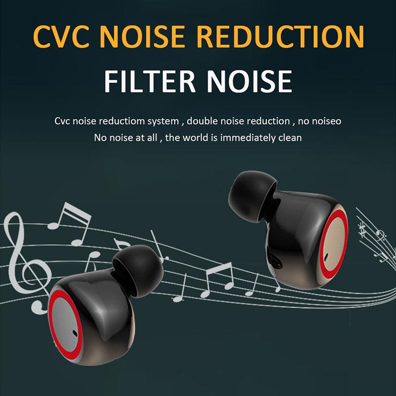 Y50 Bluetooth Earphones Outdoor Sports Wireless Headset 5.0 With Charging Bin Power Display Touch Control Headphones Earbuds