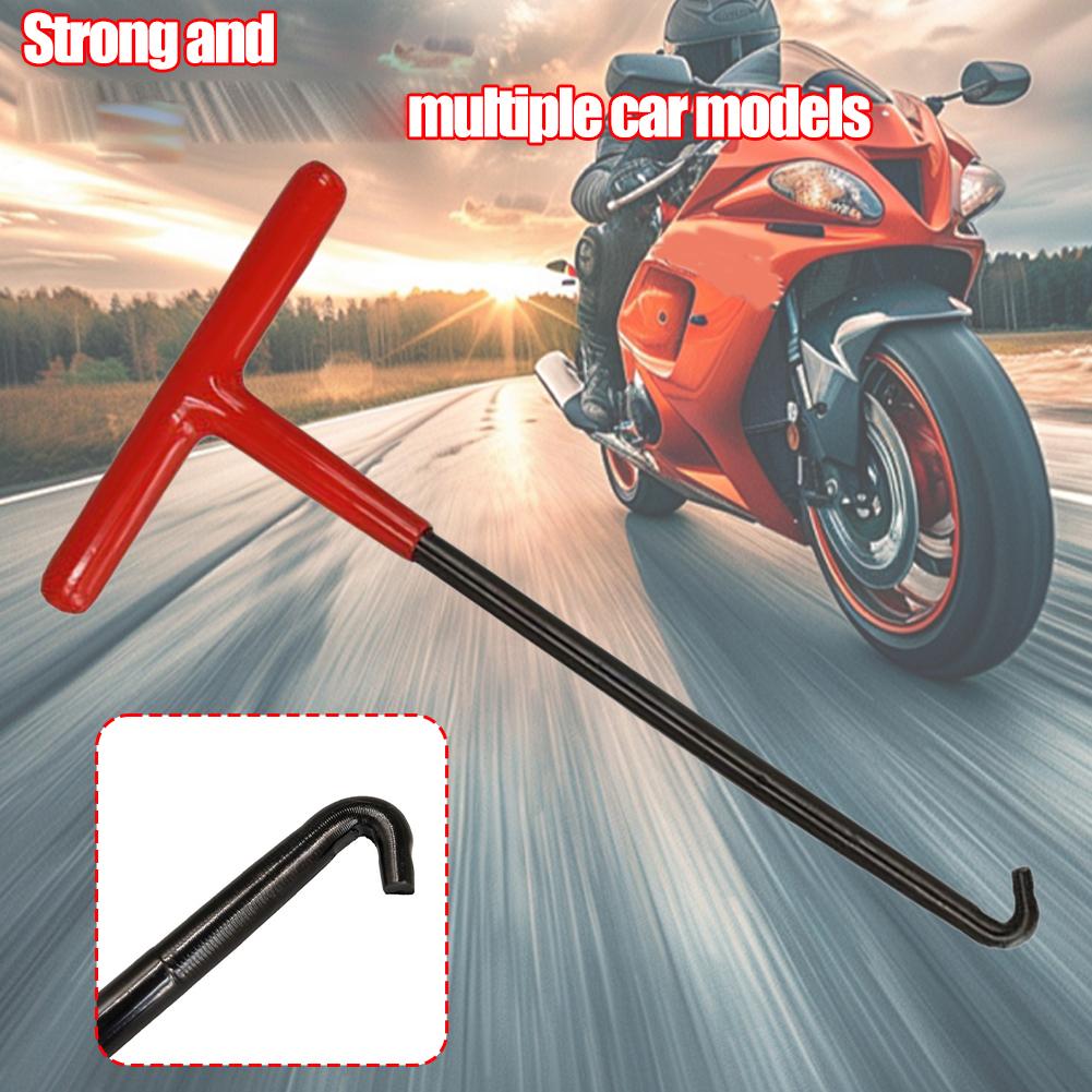 Spring Disassembly And Assembly Wrench T Shaped Handle Puller Tool For Motorcycle Bike Vehicle Exhaust Pipe Installation & Remov