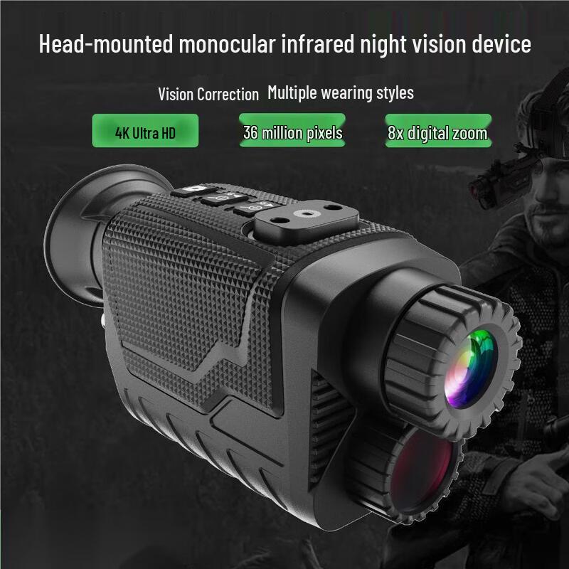 4K HD Head-mounted Digital Infrared Night Vision Binoculars