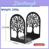 Metal Hollow Tree Bookend Lshaped Iron Desk Organizer For Kids And Students